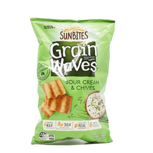 Sunbites Grain Waves Sour Cream & Chives 170g