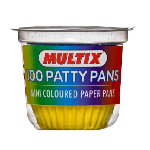 Multix Patty Pans Coloured 100 Lge