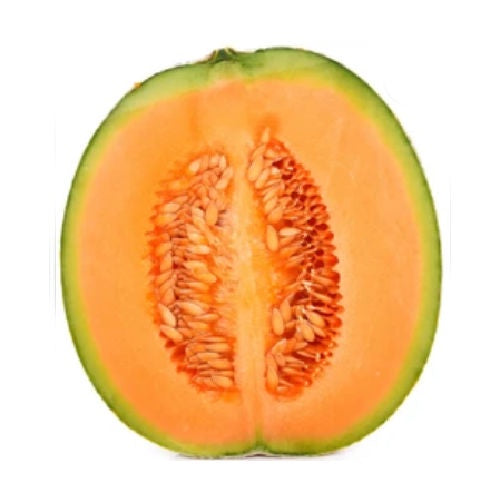 Rockmelon, half