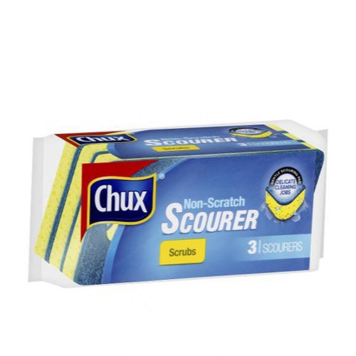 Chux Scrub Kitchen Non Scratch 3pk