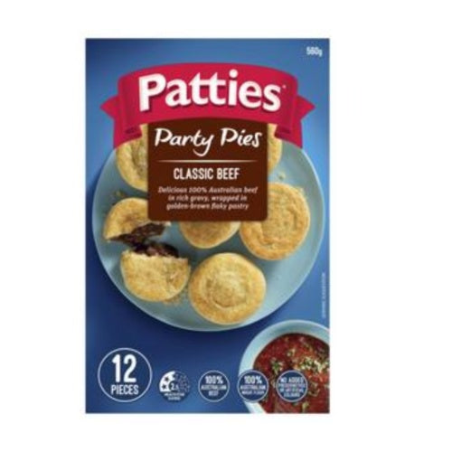 Patties Party Pies 12 Pack 560g