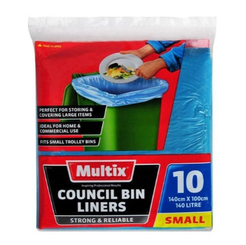 Multix Council Bin Liners 140L 10Pk