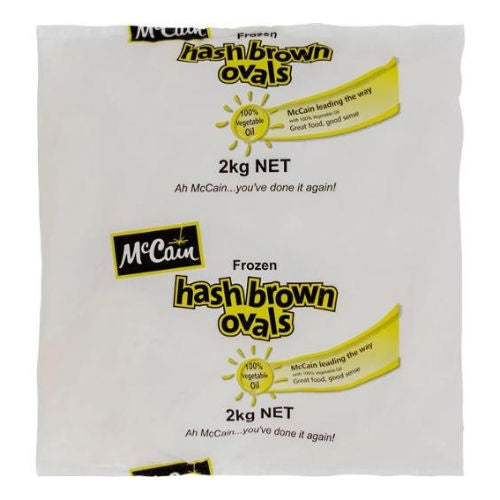 McCain Hash Brown Ovals 2kg