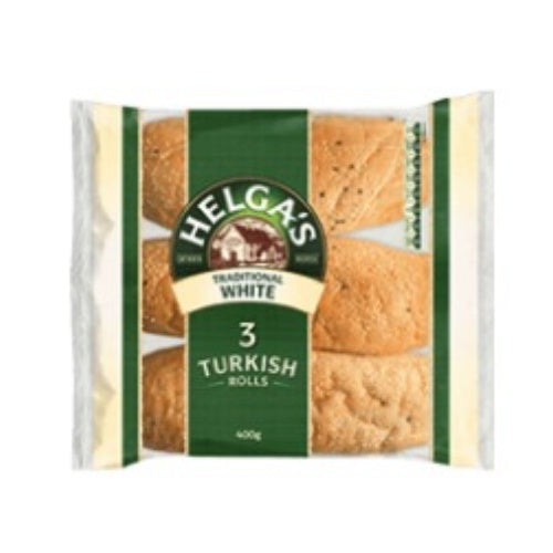 Helga's White Turkish Rolls 3pk