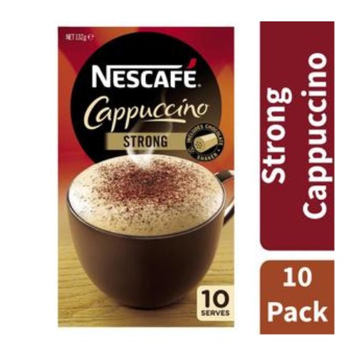 Nescafe Cappuccino Strong Coffee Sachets  10pk