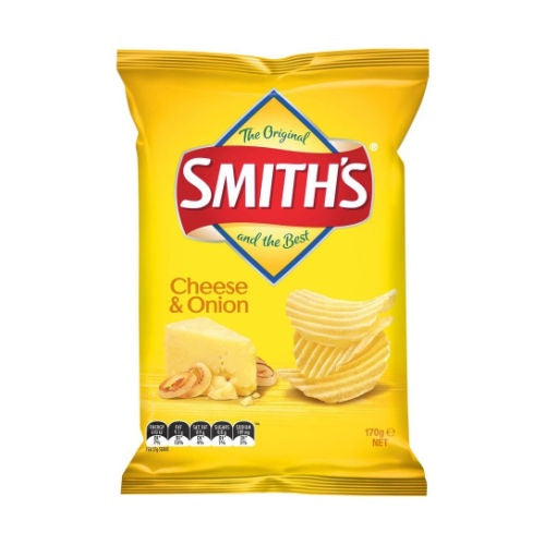 Smiths Crinkle Cut Chips Cheese & Onion 170g