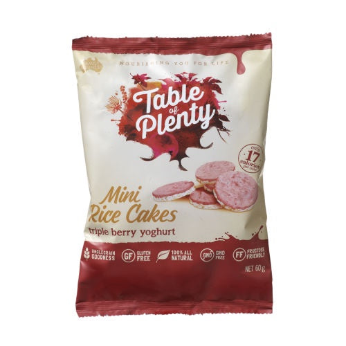 Table Of Plenty Triple Berry Yoghurt Mini Rice Cakes 60g