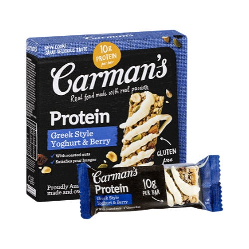 Carman's Greek Yoghurt & Berry Protein Bars 5 pk