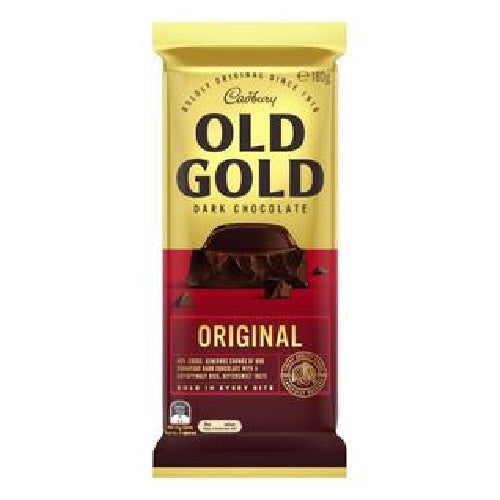 Cadbury Old Gold Original Dark Chocolate Block 180g