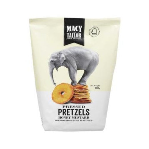 Macy & Tailor Pressed Pretzels Honey Mustard 180g