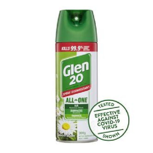 Glen 20 Disinfectant Air Freshener Spray Country Scent 300g