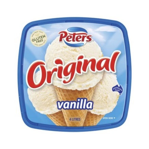 Peters Original Vanilla Ice Cream 4L