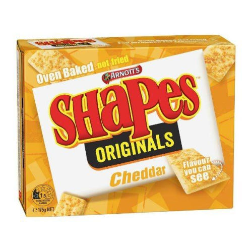 Arnotts Originals Cheddar Shapes 175g