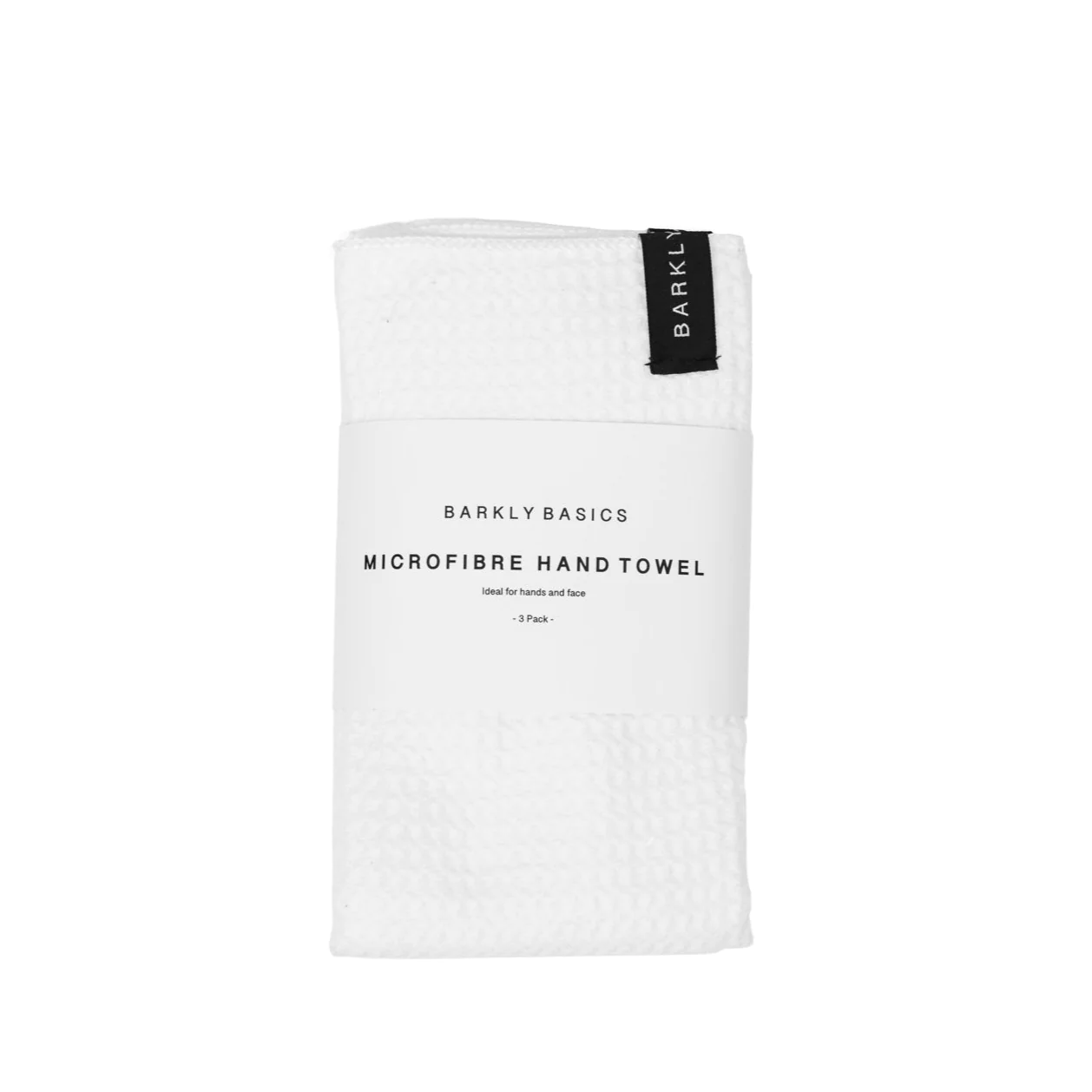 Barkly Basics White Microfibre Hand Towel 3 Pack