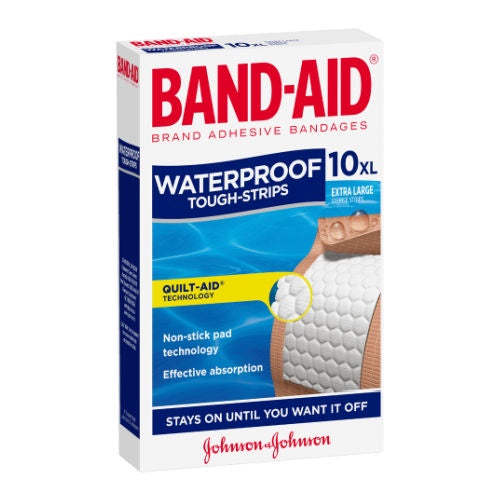 Band Aid Tough Strips Waterproof Extra Large 10