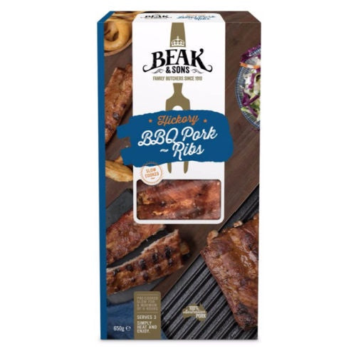 Beak & Sons Hickory BBQ Pork Ribs