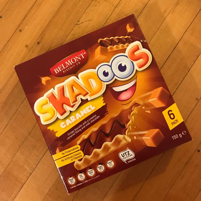 Belmont Biscuit Co Caramel Skadoos 150g 6pk