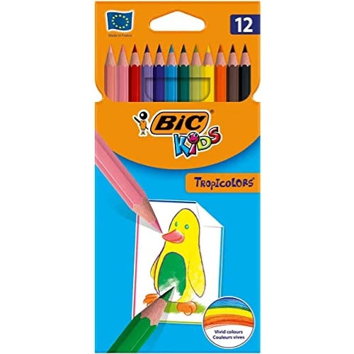 Bic Kids Colour Pencils Tropicolours 12pk