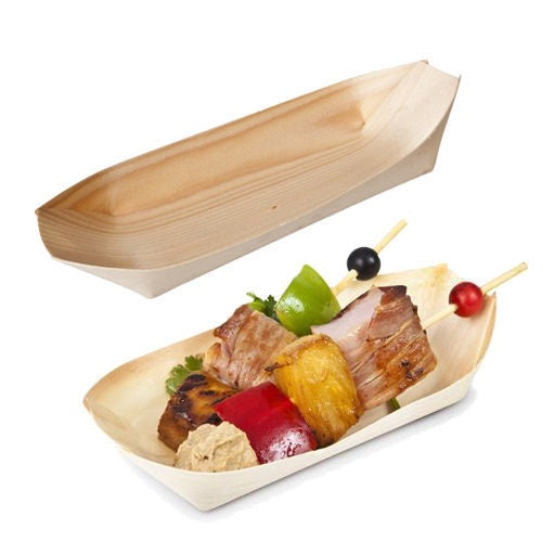 Bio Wood Boat Plate 170mm x 85mm 50pk