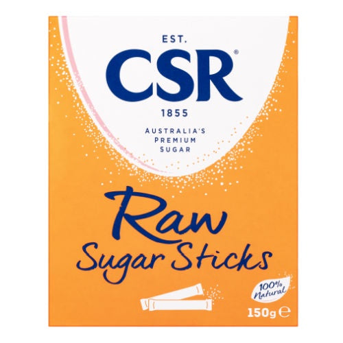 CSR Raw Sugar Sticks 50pk 150g