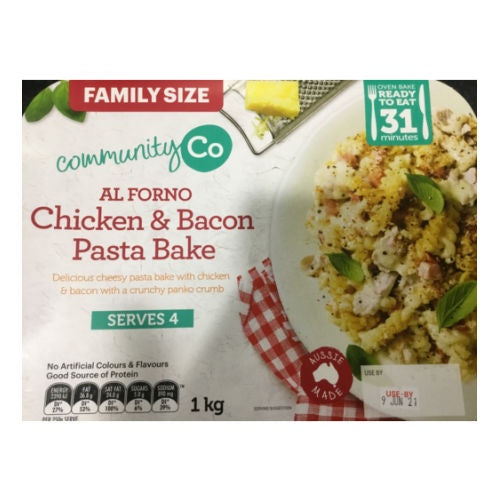 Community Co Chicken & Bacon Pasta Bake 1kg