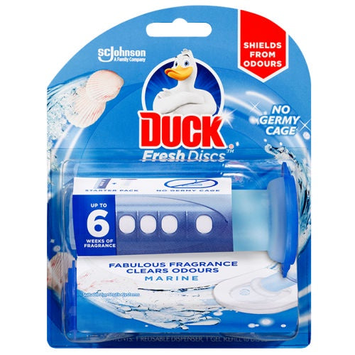 Duck Fresh Discs Toilet Cleaner Starter Kit Marine 36ml