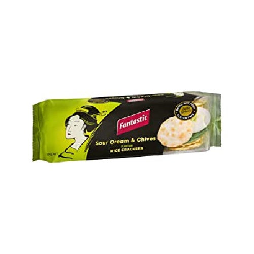 Fantastic Rice Crackers Sour Cream & Chives 100g