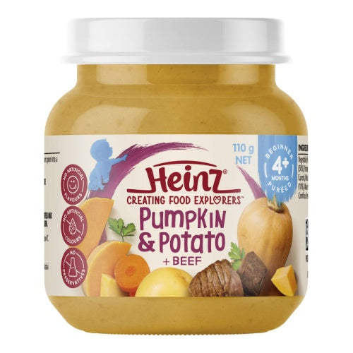 Heinz Baby Food Jar 4+ Months Pumpkin & Potato 110g