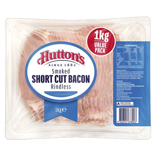 Huttons Short Cut Bacon 1kg