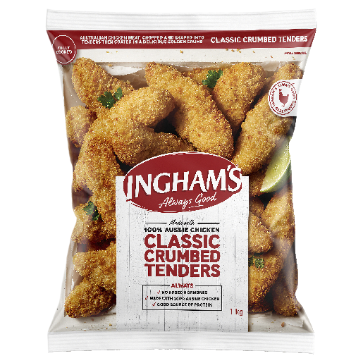 Ingham Original Crumbed Chicken Tenders 1kg