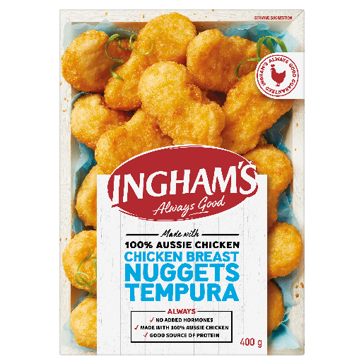 Ingham Tempura Chicken Breast Nuggets 400g