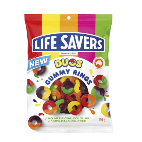 Life Savers Duos Gummy Rings 180g