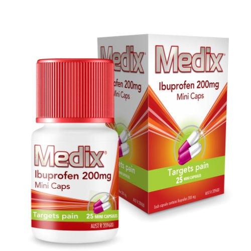 Medix Ibuprofen Mini Caps   25pk