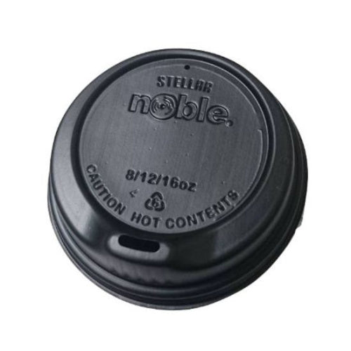 Noble Black Sipper Lids 8oz x 25pk