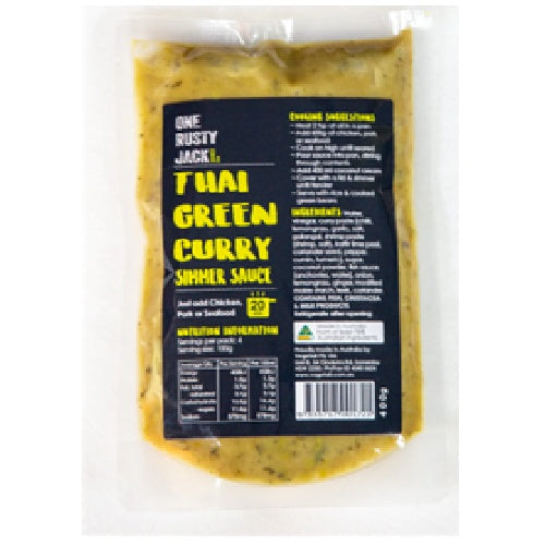 One Rusty Jack Thai Green Curry Simmer Sauce 400g