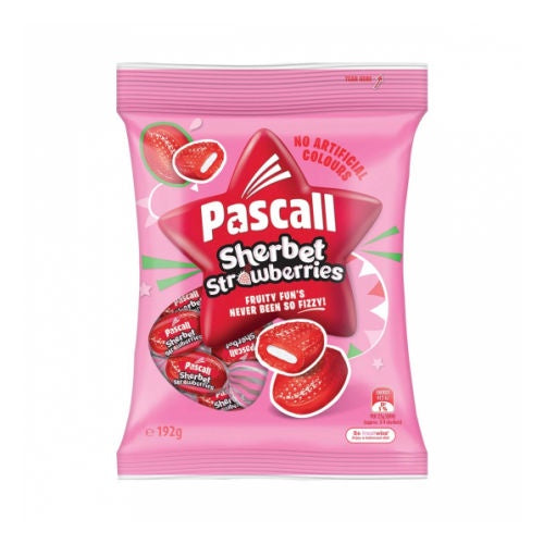 Pascall Sherbert Strawberries Lollies 192g