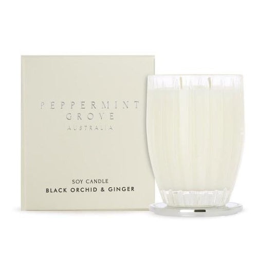 Peppermint Grove Black Orchid & Ginger Large Candle 370g