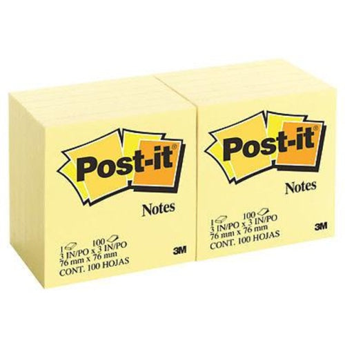 Post It Notes Yellow 100's