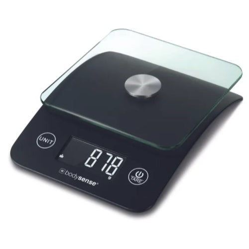 Propert Glass Top Bodysense 5kg Digital Kitchen Scale