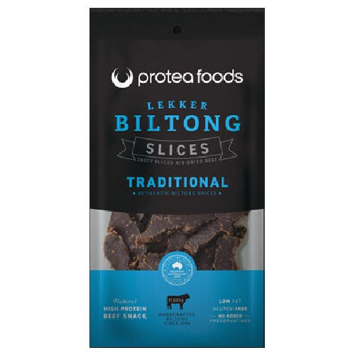 Protea Foods Biltong Slices Traditional 100g