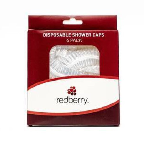 Redberry Shower Caps 6 Pack