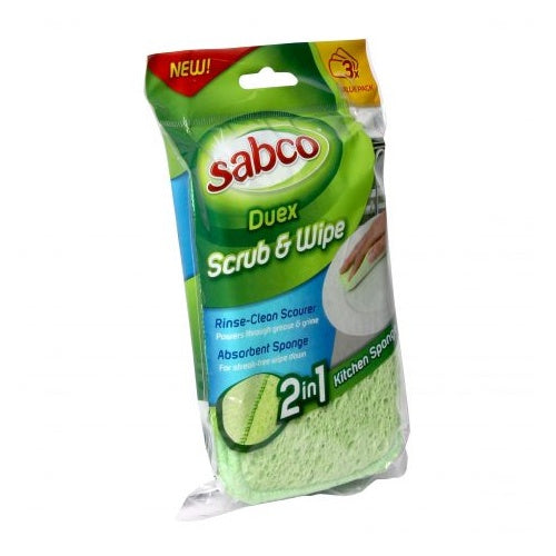 Sabco Duex Scrub & Wipe 3pk