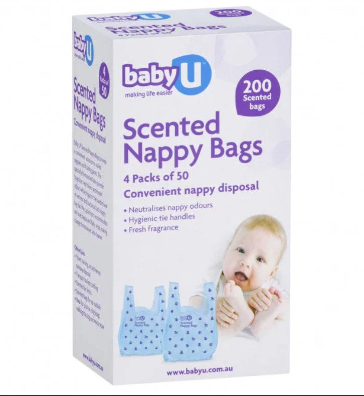 BabyU Scented Nappy Bags 200pk