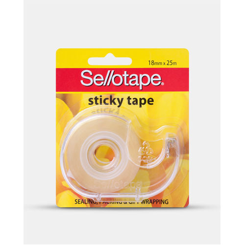 Sellotape Sticky Tape with Dispenser 18mm x 25m