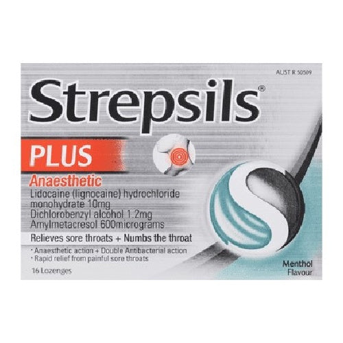 Strepsils Plus Anaesthetic Sore Throat Numbing