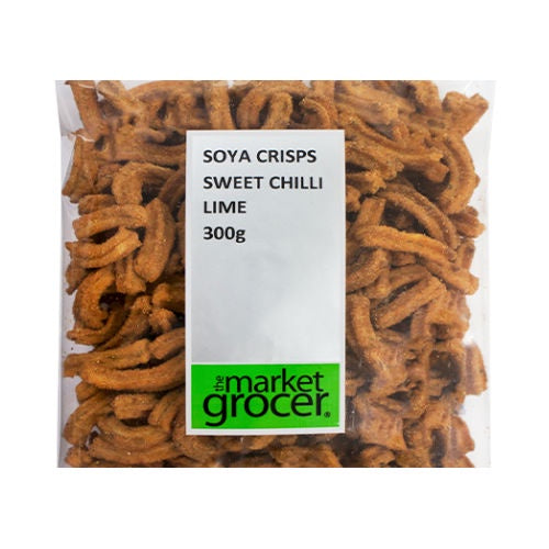 The Market Grocer Soya Crisps Sweet Chilli Lime 300g