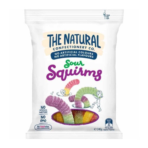 The Natural Confectionery Co Sour Squirms 220g