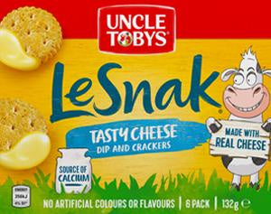 Uncle Tobys Le Snak Tasty Cheese 132g