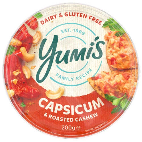 Yumi's Roasted Capsicum & Cashew Dip 200g