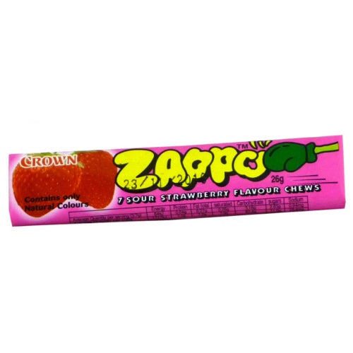 Zappo Chews Strawberry 26g